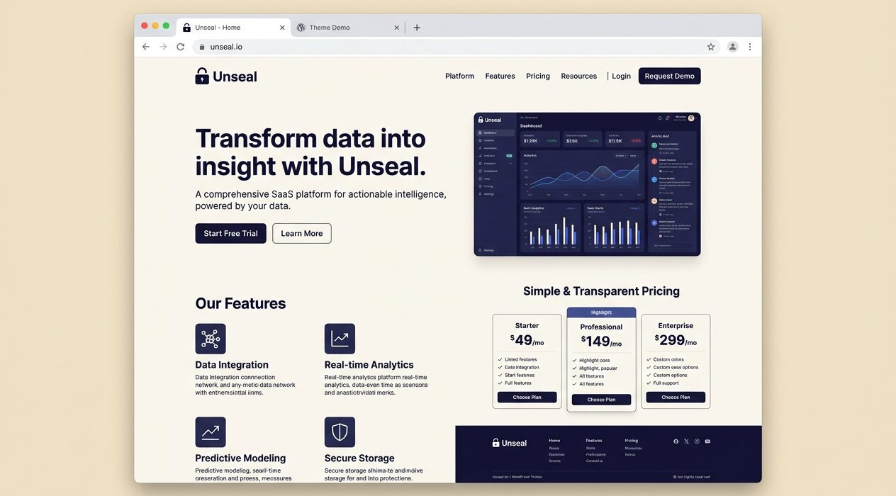 Marketing homepage assembled from patterns.