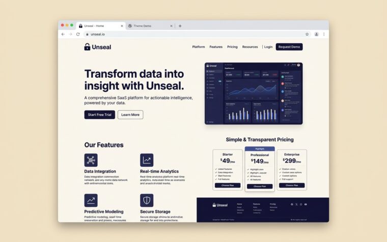 Marketing homepage assembled from patterns.